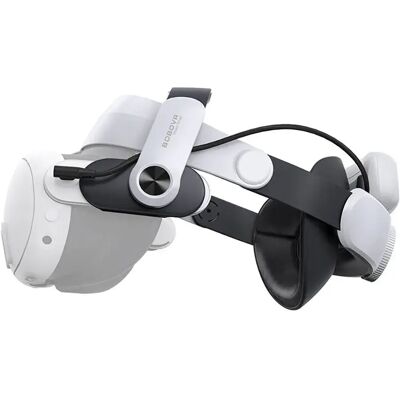 Bobovr Sangle De Tête M3 Pro + Batterie Pour Oculus Quest 3/quest 3s White / Black One Size unisex - Publicité Bobovr Sangle De Tête M3 Pro + Batterie Pour Oculus Quest 3/quest 3s White / Black One Size unisex - Publicité