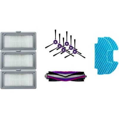 Kit de pièces détachées Midea - 6 brosses latérales, brosse principale, filtres HEPA, lingettes - Publicité Kit de pièces détachées Midea - 6 brosses latérales, brosse principale, filtres HEPA, lingettes - Publicité