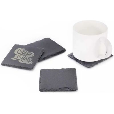 Xtool Vierges à Graver Square Rock Coaster-4pcs Black One Size unisex - Publicité Xtool Vierges à Graver Square Rock Coaster-4pcs Black One Size unisex - Publicité