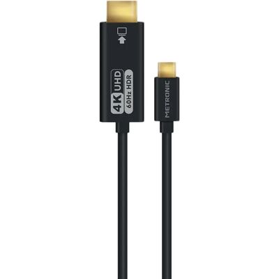 Metronic Convertisseur Usb-c Vers Hdmi 370202 Black One Size unisex - Publicité Metronic Convertisseur Usb-c Vers Hdmi 370202 Black One Size unisex - Publicité