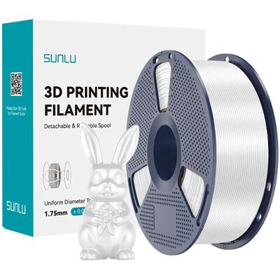 Sunlu Filament Pla+ 85164 White One Size unisex - Publicité Sunlu Filament Pla+ 85164 White One Size unisex - Publicité