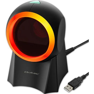 Qoltec Lecteur De Codes-barres 50857 Wired Desktop 1d 2d Red One Size unisex - Publicité Qoltec Lecteur De Codes-barres 50857 Wired Desktop 1d 2d Red One Size unisex - Publicité