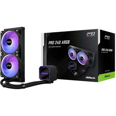 ASRock Kit Complet De Refroidissement Par Eau Pro 240 Argb Black One Size unisex - Publicité ASRock Kit Complet De Refroidissement Par Eau Pro 240 Argb Black One Size unisex - Publicité