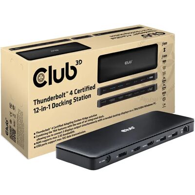 Club 3D Station D´accueil Csv-1582 Black One Size unisex - Publicité Club 3D Station D´accueil Csv-1582 Black One Size unisex - Publicité