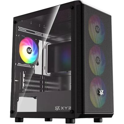 Xyz Boîtier Pc Matx Airone 60 Mesh Lite 4 Argb/1x Usb 3.0/2x Usb 2.0 X-cs-airone60lt-m-b Black One Size unisex - Publicité Xyz Boîtier Pc Matx Airone 60 Mesh Lite 4 Argb/1x Usb 3.0/2x Usb 2.0 X-cs-airone60lt-m-b Black One Size unisex - Publicité