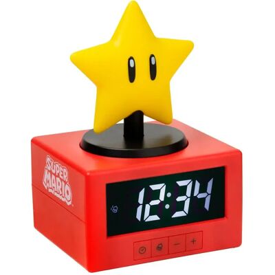 Paladone Réveil Super Mario Super Star Yellow / Black One Size unisex - Publicité Paladone Réveil Super Mario Super Star Yellow / Black One Size unisex - Publicité