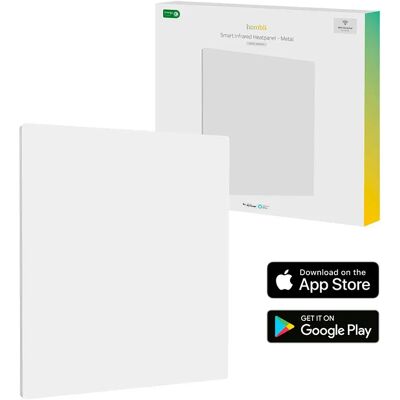 Panneau Chauffant Infrarouge Hombli - Blanc - 350W - Intelligente - Publicité Panneau Chauffant Infrarouge Hombli - Blanc - 350W - Intelligente - Publicité