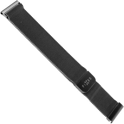 Bracelet en maille en acier inoxydable Fixed - 22mm - Noir - Publicité Bracelet en maille en acier inoxydable Fixed - 22mm - Noir - Publicité