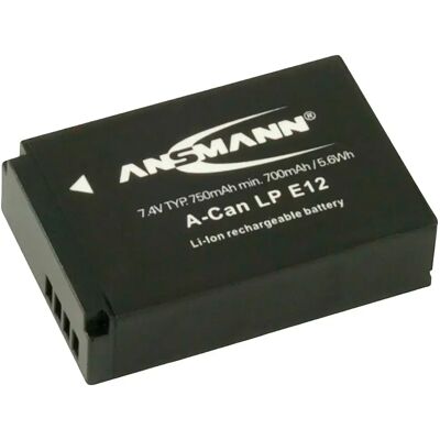 Ansmann Batterie Au Lithium A-canon Li-ion Lp-e12 750mah 7.4v Black One Size unisex - Publicité Ansmann Batterie Au Lithium A-canon Li-ion Lp-e12 750mah 7.4v Black One Size unisex - Publicité