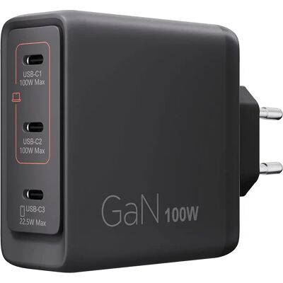 Lenovo - G0A6100BEU - 100W GaN - 3 ports USB-C - charger - Publicité Lenovo - G0A6100BEU - 100W GaN - 3 ports USB-C - charger - Publicité