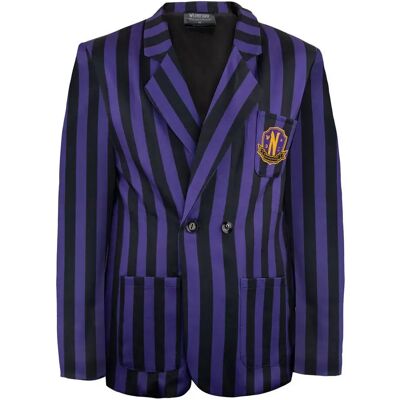 Cinereplicas Mercredi Nevermore Academy Veste Blazer à Rayures Noires Costume Multicolor L - Publicité Cinereplicas Mercredi Nevermore Academy Veste Blazer à Rayures Noires Costume Multicolor L - Publicité