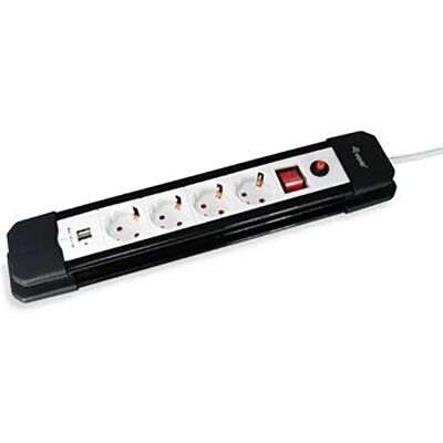 Equip Multiprise 4 Prises + 2p Usb + Bouton D´arrêt 1.5 M One Size unisex - Publicité Equip Multiprise 4 Prises + 2p Usb + Bouton D´arrêt 1.5 M One Size unisex - Publicité