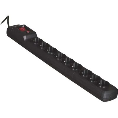 Activejet Multiprise Rack Combo 9gn 9 Prises Multiprise Rack 8 Prises 3 M Black One Size unisex - Publicité Activejet Multiprise Rack Combo 9gn 9 Prises Multiprise Rack 8 Prises 3 M Black One Size unisex - Publicité