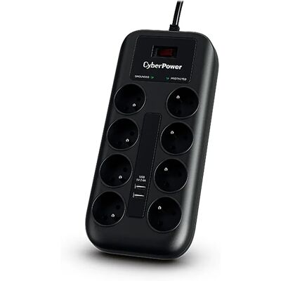 Cyberpower Unité De Distribution D´alimentation P0820suf0-fr 8 Prises 1.8 M Black One Size unisex - Publicité Cyberpower Unité De Distribution D´alimentation P0820suf0-fr 8 Prises 1.8 M Black One Size unisex - Publicité