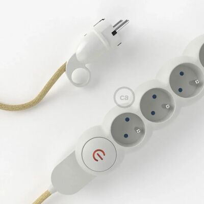 Creative Cables Multiprise Câble En Jute M1f4b03rn06 Rn06 3 M White / Beige 3 m unisex - Publicité Creative Cables Multiprise Câble En Jute M1f4b03rn06 Rn06 3 M White / Beige 3 m unisex - Publicité
