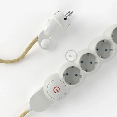 Creative Power Strip M1t4b10rn06 Jute Cable Rn06 10 M Transparente 10 m - Power Strip - Publicité Creative Power Strip M1t4b10rn06 Jute Cable Rn06 10 M Transparente 10 m - Power Strip - Publicité