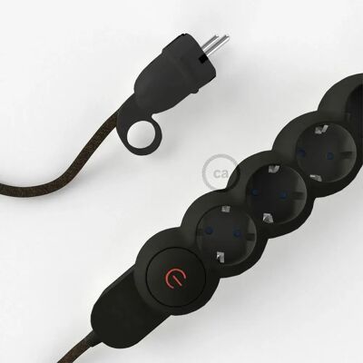 Creative Cables Multiprise Câble En Lin M1t4n02rn04 Rn04 2 M Brown / Black 2 m unisex - Publicité Creative Cables Multiprise Câble En Lin M1t4n02rn04 Rn04 2 M Brown / Black 2 m unisex - Publicité