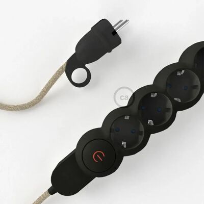 Creative Cables Multiprise Câble En Lin M1t4n10rn01 Rn01 10 M Beige / Black 10 m unisex - Publicité Creative Cables Multiprise Câble En Lin M1t4n10rn01 Rn01 10 M Beige / Black 10 m unisex - Publicité