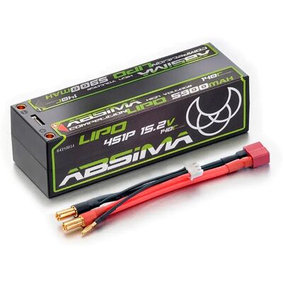 Absima Batterie Competition Lipo 5900mah 140c 4s1p Hv Hc 5mm Black One Size unisex - Publicité Absima Batterie Competition Lipo 5900mah 140c 4s1p Hv Hc 5mm Black One Size unisex - Publicité