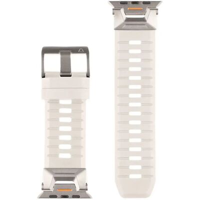 Bracelet Tactique pour Apple Watch Ultra Gris Clair - Publicité Bracelet Tactique pour Apple Watch Ultra Gris Clair - Publicité