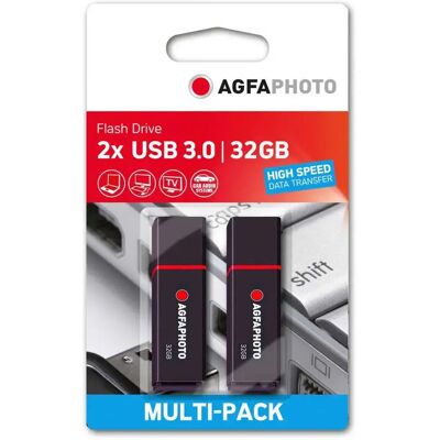 Agfa Clé Usb Gen 1 Mix Mp2 3.2 32gb Black One Size - Publicité Agfa Clé Usb Gen 1 Mix Mp2 3.2 32gb Black One Size - Publicité
