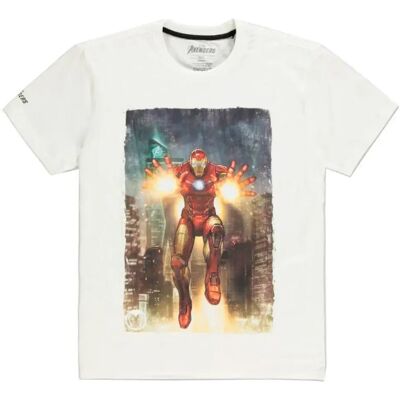 Marvel T-shirt à Manches Courtes Iron Man Avengers White S - Publicité Marvel T-shirt à Manches Courtes Iron Man Avengers White S - Publicité
