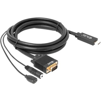 Club 3D Câble Hdmi Vga 2 M Black One Size unisex - Publicité Club 3D Câble Hdmi Vga 2 M Black One Size unisex - Publicité