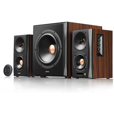 Edifier Enceinte Bluetooth S360db Dark Brown One Size unisex - Publicité Edifier Enceinte Bluetooth S360db Dark Brown One Size unisex - Publicité