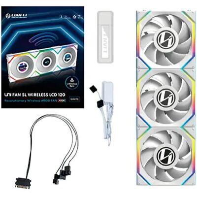 Lian-Li Ventilateur Sl Wireless Lcd 120 Mm 3 Unités White One Size unisex - Publicité Lian-Li Ventilateur Sl Wireless Lcd 120 Mm 3 Unités White One Size unisex - Publicité