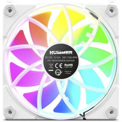 Nox Xtreme Ventilateur Easy Link 120 Mm White One Size - Publicité Nox Xtreme Ventilateur Easy Link 120 Mm White One Size - Publicité