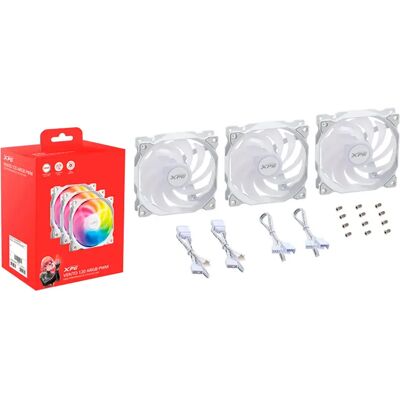 Xpg Ventilateur Vento 120 Argb Pwm 12 Cm 3 Unités Transparent One Size unisex - Publicité Xpg Ventilateur Vento 120 Argb Pwm 12 Cm 3 Unités Transparent One Size unisex - Publicité
