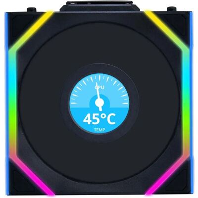 Lian-Li Ventilateur Uni Sl120 Lcd Wireless Rgb Reverse 120 Mm Black One Size unisex - Publicité Lian-Li Ventilateur Uni Sl120 Lcd Wireless Rgb Reverse 120 Mm Black One Size unisex - Publicité