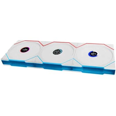 Lian-Li Ventilateur Unifan Tl-lcd Wireless 120 Mm 3 Unités White One Size unisex - Publicité Lian-Li Ventilateur Unifan Tl-lcd Wireless 120 Mm 3 Unités White One Size unisex - Publicité