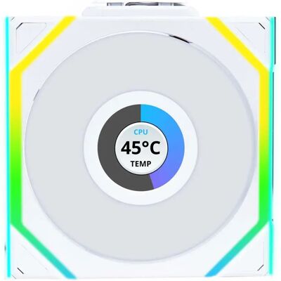 Lian-Li Ventilateur Sl120 Lcd Wireless Rgb Reverse White One Size unisex - Publicité Lian-Li Ventilateur Sl120 Lcd Wireless Rgb Reverse White One Size unisex - Publicité