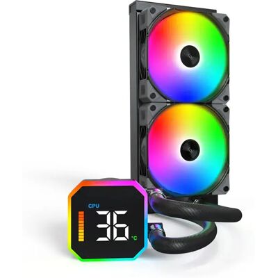 Montech Refroidissement Liquide Hyperflow Digital 240 240 Mm Black One Size - Publicité Montech Refroidissement Liquide Hyperflow Digital 240 240 Mm Black One Size - Publicité
