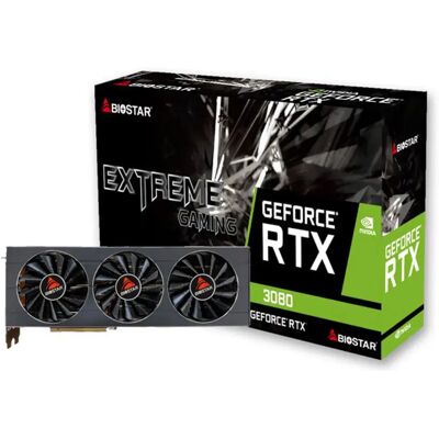 Biostar Carte Graphique Rtx 3080 10gb Gddr6x Black One Size unisex - Publicité Biostar Carte Graphique Rtx 3080 10gb Gddr6x Black One Size unisex - Publicité