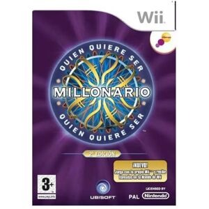 Nintendo Games Wii Who Wants To Be A Millionaire? 2nd Edition Multicolour PAL unisex - Publicité Nintendo Games Wii Who Wants To Be A Millionaire? 2nd Edition Multicolour PAL unisex - Publicité