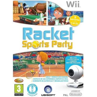 Nintendo Games Wii Racket Sports Party + Camera Multicolour PAL unisex - Publicité Nintendo Games Wii Racket Sports Party + Camera Multicolour PAL unisex - Publicité