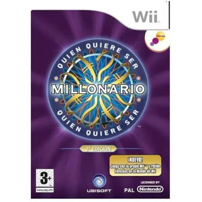 Nintendo Games Wii Who Wants To Be A Millionaire? 2nd Edition Multicolour PAL unisex - Publicité Nintendo Games Wii Who Wants To Be A Millionaire? 2nd Edition Multicolour PAL unisex - Publicité