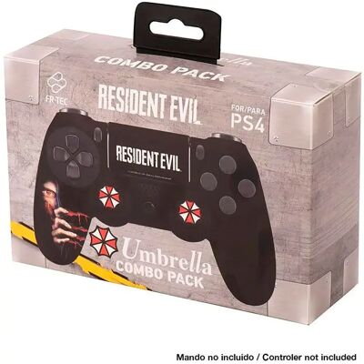 Fr-tec Pack Parapluie Pour Manette Ps4 Resident Evil Black / Red One Size unisex - Publicité Fr-tec Pack Parapluie Pour Manette Ps4 Resident Evil Black / Red One Size unisex - Publicité