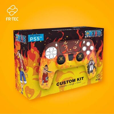 Fr-tec Boîtier Et Poignées De Manette Ps5 One Piece Custom Fire Manette Ps4 Red / Orange One Size - Publicité Fr-tec Boîtier Et Poignées De Manette Ps5 One Piece Custom Fire Manette Ps4 Red / Orange One Size - Publicité