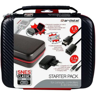 Ardistel Pack De Démarrage Snes Nes Case Black One Size - Publicité Ardistel Pack De Démarrage Snes Nes Case Black One Size - Publicité