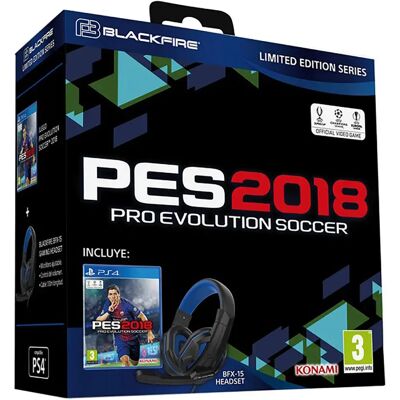 Blackfire Casque Gaming Bfx15 + Pes2018 Black One Size - Publicité Blackfire Casque Gaming Bfx15 + Pes2018 Black One Size - Publicité