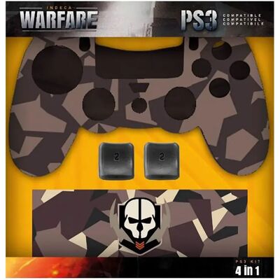 Indeca Kit 4 En 1 De Coques Pour Manette Warfare Black One Size - Publicité Indeca Kit 4 En 1 De Coques Pour Manette Warfare Black One Size - Publicité