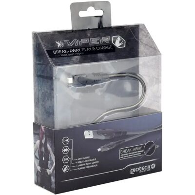 Gioteck Chargeur De Manette Ps4 Viper Break-away Play And Charge Black One Size - Publicité Gioteck Chargeur De Manette Ps4 Viper Break-away Play And Charge Black One Size - Publicité