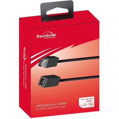 Rainbow Câble D´extension Snes Mini Black One Size - Publicité Rainbow Câble D´extension Snes Mini Black One Size - Publicité