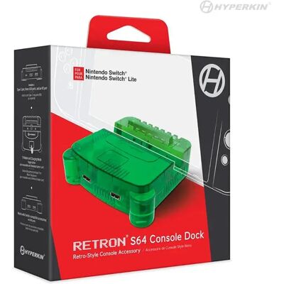 Hyperkin Gaming Station De Charge Retron S64 Lime Green One Size unisex - Publicité Hyperkin Gaming Station De Charge Retron S64 Lime Green One Size unisex - Publicité