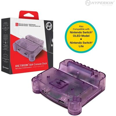 Hyperkin Gaming Station De Charge Retron S64 Purple One Size unisex - Publicité Hyperkin Gaming Station De Charge Retron S64 Purple One Size unisex - Publicité