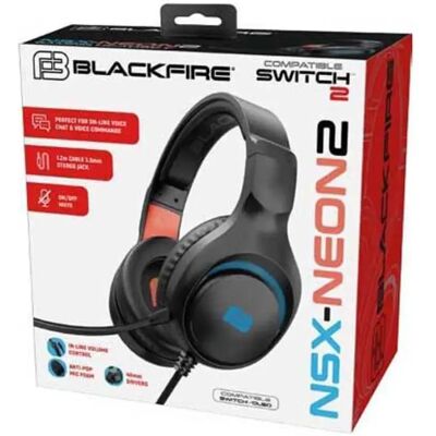 Blackfire Casque Gaming Switch2 Nsx-neon2 Black One Size - Publicité Blackfire Casque Gaming Switch2 Nsx-neon2 Black One Size - Publicité