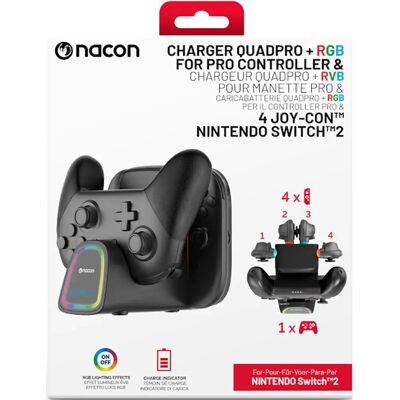 Nacon Station De Charge Pour Joy-con + 1 Manette Pro Pour Switch 2 2 Paires Multicolor One Size unisex - Publicité Nacon Station De Charge Pour Joy-con + 1 Manette Pro Pour Switch 2 2 Paires Multicolor One Size unisex - Publicité